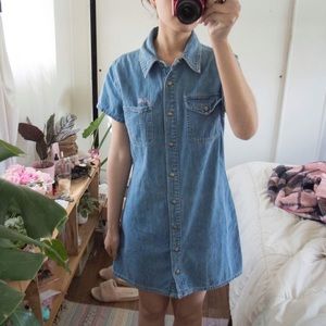 90s vintage GAP denim mini dress